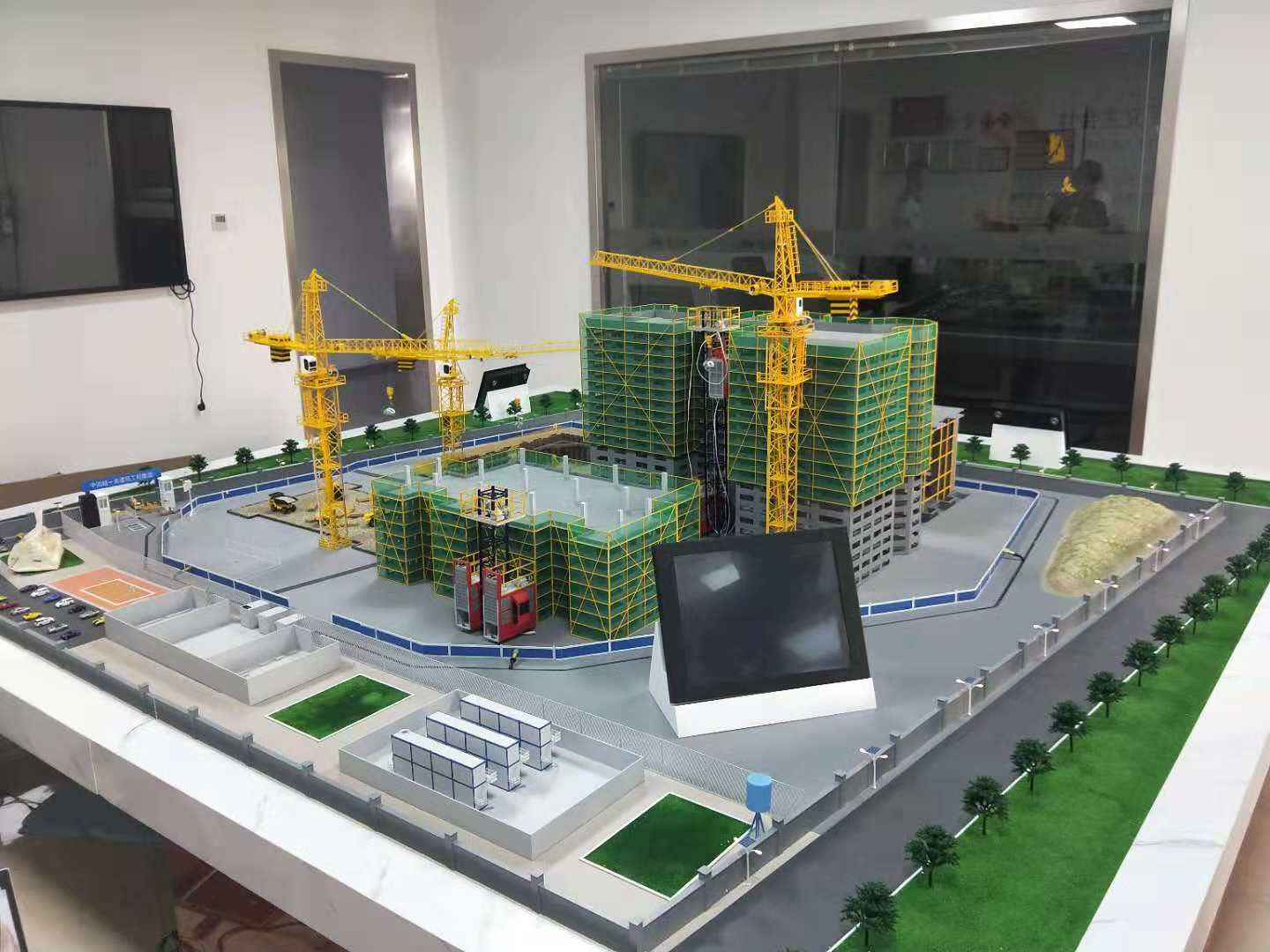 隆德县建筑施工场景模型